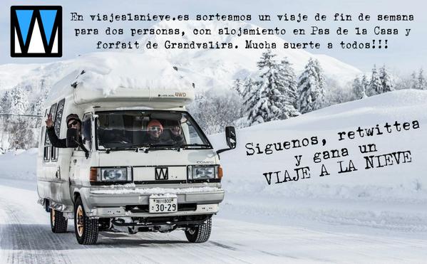 SIGUENOS, haz RT y GANA
Sorteamos un viaje de fin de semana con alojamiento y forfait de <a href="/grandvalira/">Grandvalira Andorra</a> 
Mucha suerte!