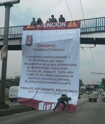 Coordinadora1DM's tweet photo. #TodosSomosPolitecnico porrismo de FEP-ODET bajo asesoría de PRI llama a romper paro @julioastillero @diazpol @Taibo2 http://t.co/7itBdHEU2A
