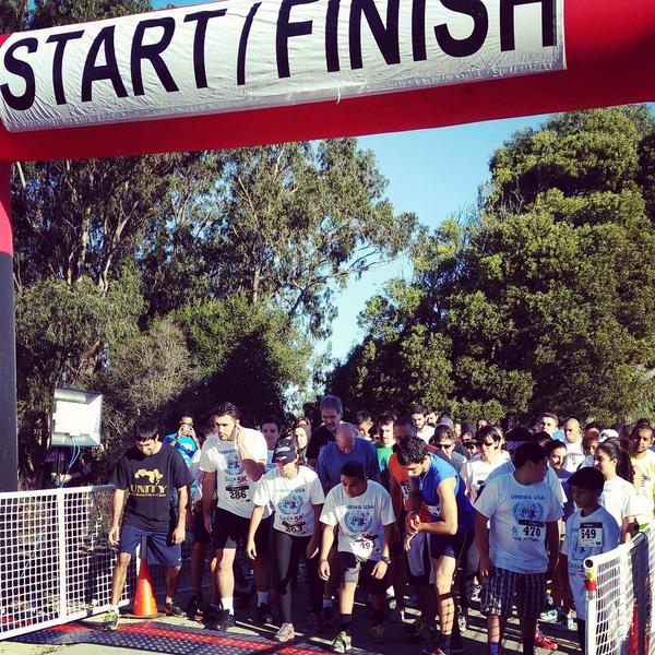 SFSUMUN's tweet photo. Ready...get set...GO! #Gaza5K #5K http://t.co/JeIGobY3Vh