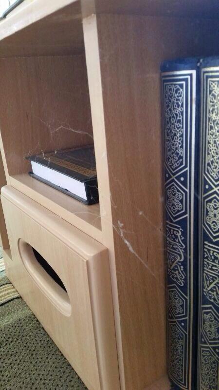 AssRidc's tweet image. ---
--- 
 خيوط العنكبوت علي القران الكريم