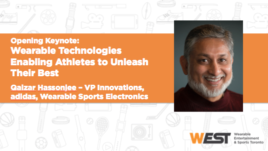 WEST_Conf's tweet photo. Keynote at @WEST_Conf @adidas’ Hassonjee Athletes Unleashing Their Best with #WearableTech http://t.co/6nBXmZw66o http://t.co/CTDU9vLoiq