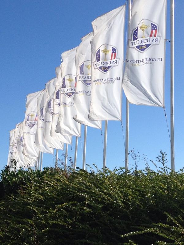 WetherbyAthFC's tweet photo. Great round of golf today at Le Golf National - Home of the 2018 @rydercup - What a fantastic course. #loadsofwater http://t.co/pvH1cpugNM