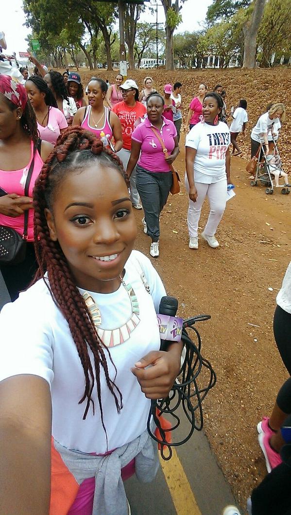 Timveni_Online's tweet photo. Breast Cancer Awareness Walk Recap in Pictures with #TimveniTV's @Judee63 .. #Yonsebho http://t.co/NMMOT4qJPw