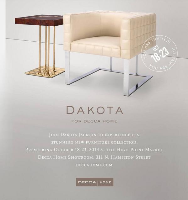 Decca_intl's tweet image. Join @DakotaJacksonNY and Decca tonight, 4-7, to celebrate the launch of Dakota for Decca Home at #HPMKT2014. #hpmkt