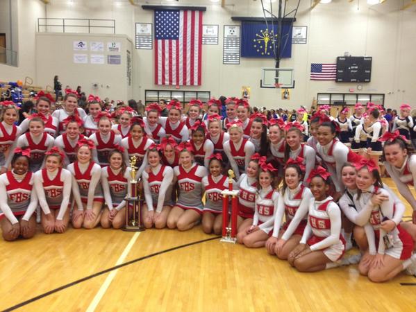 FHSTigers's tweet photo. @FHSTigers: Both V &amp; JV Cheer took first place today at Mt. Vernon. Congrats Lady Tigers! #tigerpride http://t.co/tN0OuKCk9C