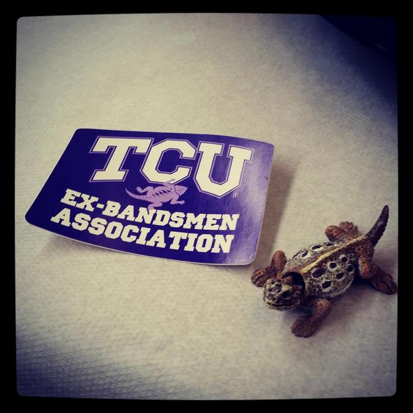 themargaretshow's tweet photo. Excited to be the new Vice President of the TCU Ex-Bandsmen Association! #gofrogs #frogforlife @tcuband @TCU http://t.co/koC2KmlSLQ