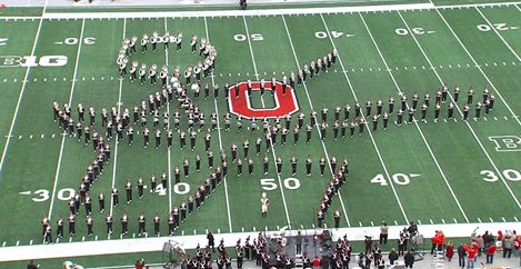 10TV's tweet photo. VIDEO: #TBDBITL Classic Rock Tribute during The #OhioState Halftime Show - http://t.co/Ueg9dNuWrZ http://t.co/ygq0NRDzhj