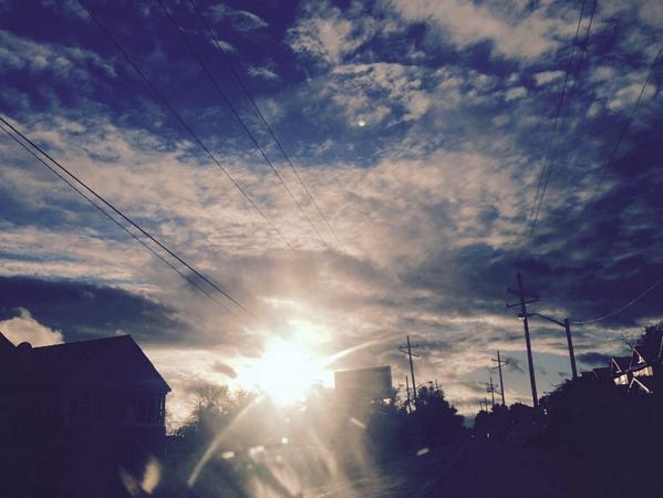 ritmodeverdad's tweet photo. @7iDiego just another day in Hoosierlandia! Was on my drive home from work &amp; tried to snap the sky . . saludos a A! http://t.co/p8b3CXNTBf
