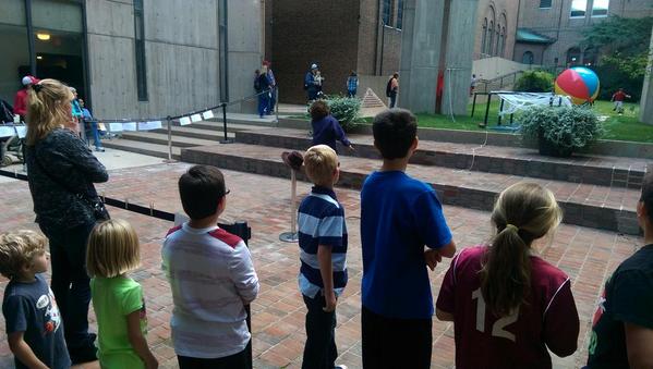 Bolognone's tweet photo. Indiana Jones obstacle course at #pennmuseum http://t.co/M6G8E6E4Lc