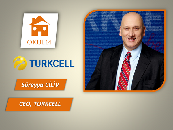 Turkcell CEO'su Süreyya Ciliv 11-14 Aralık'ta OKUL'14 etkinliğinde bizimle olacak! 
okul.boun.edu.tr/?p=1208