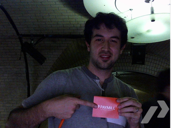 PaymillHackers's tweet photo. #PMHack present a new #PayBooth shot. http://t.co/B5JLBy8UIa