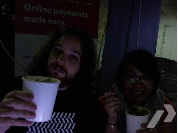 PaymillHackers's tweet photo. #PMHack present a new #PayBooth shot. http://t.co/T6NRjKykek