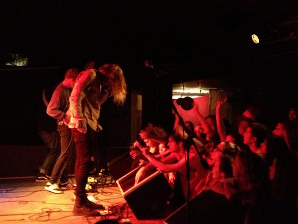 getplugged's tweet image. A better photo from @TheOrwells performance at @asburylanes last night.