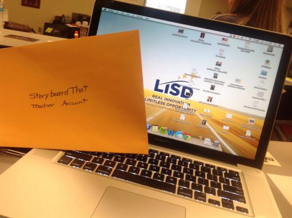 SrMorenoDallas's tweet photo. Thanks @StoryboardThat for the teacher account I won at #EdCampWriteNow / #edcampoct18. http://t.co/5oZ6OyRQjp