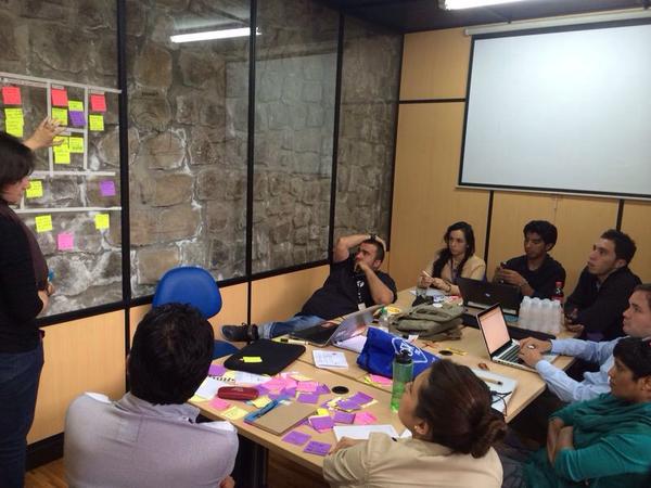 ShapersQuito's tweet photo. #Hydroponia is doing great with the business model canvas, ideas keep flowing at #SparkQuito #globalshapers http://t.co/nqVhANG7mT