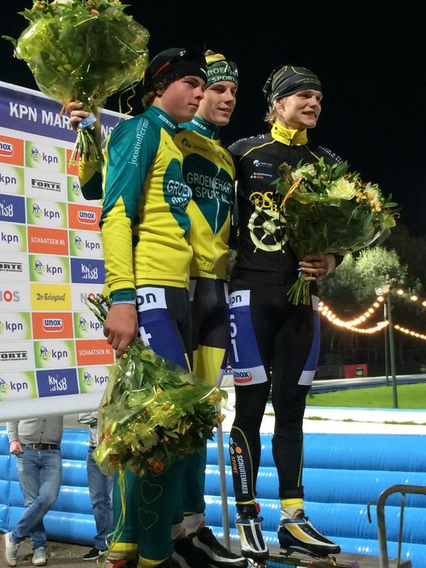 Mooi podium ! 1e Remco Schouten , 2e Rik Qualm , 3e Kay Schipper