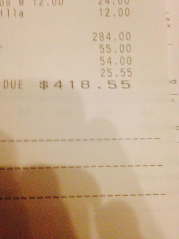 Ate at the 4 seasons tonight:) bill came out and was 418 for 3 people! All free thanks to <a href="/mishmishokay/">Meesh❁</a> #highclass