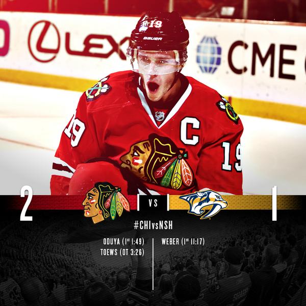#Blackhawks win! #CHIvsNSH