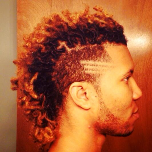 jstnhll's tweet image. Loving my locs in this pipe cleaner curl mohawk. #dudeswithdreads #guyswithlocs