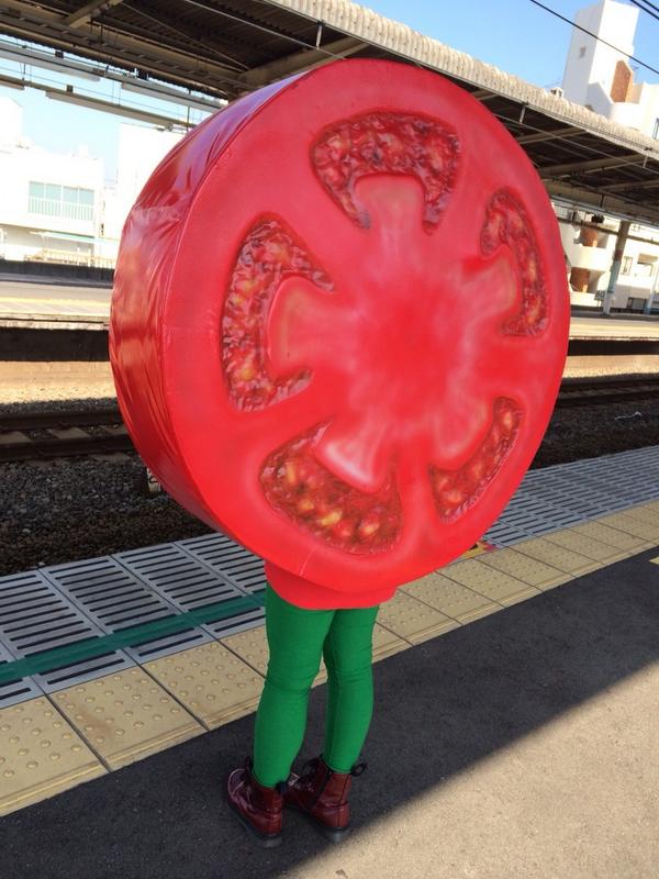 サイケ デリーさん 高円寺商店街連合会キャラ En Twitter それはトマト人間です 下北沢まで電車で向かう途中だと思われます Rt Mrsibuko にしこくんのトマト版みたいなキャラだぬぅｗ Rt Hokko Kk 高円寺の駅のホームでこんな人を見た トマトの輪切り Http T
