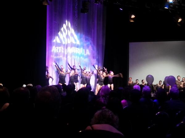 CBCVancouver's tweet photo. A live performance to #happy by @artsumbrella Dance Company opens the  #Splash2014 live auction http://t.co/ArJaUwpBGX