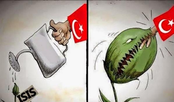 antiallfascism's tweet photo. #Turkey | #ISIS | #TerroristTurkey | #TurkeyisISIS | #TwitterKurds | #Kobane | #Airdrop2Kobane | #WeaponsToKobane http://t.co/RGgpl1vRQp