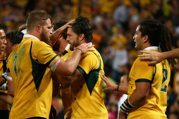 wallabies's tweet photo. Congrats again to @AdamCoopy on playing in his 100th Test for #Wallabies. What a fantastic achievement #Swoop100 http://t.co/kegCiP1wuf