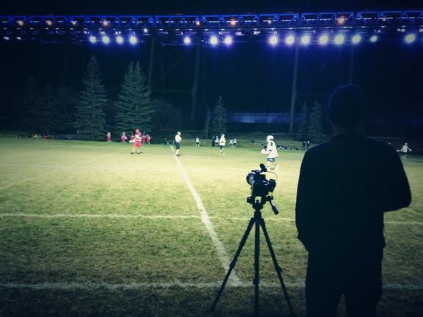 Another night under the lights. Tomorrow we will be back at it. Foote Field at 9AM #lacrosse #yegsports