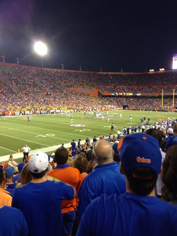 MacBride_Chazz's tweet photo. Go Gators!  #UFvsMIZ. #gogators http://t.co/iUIYOnqvTm