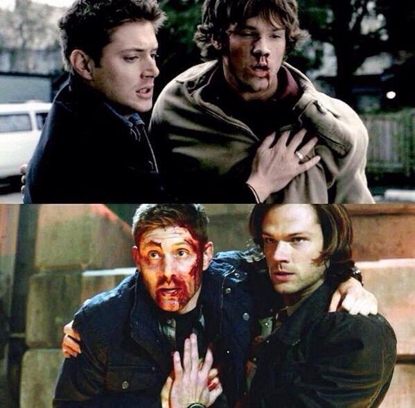 jkaydon31's tweet photo. thanks for being there for me. also, thanks for teaching me how to kill anything. #9yearsofSupernatural http://t.co/czRZ2oN2cT