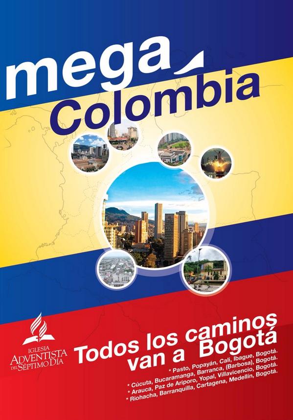 Ezrueda's tweet photo. Ahora #MegaColombia un Reto, un Desafío,una Visión, un Sueño de Dios para Colombia, porque para El Nada es Imposible. http://t.co/9H9DmTSID9