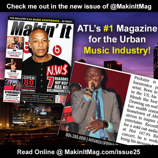 MakinIt4Members's tweet photo. Check out @Prohaize in the #NEW issue of Makin' It Magazine at http://t.co/Vwjhp3w6BO http://t.co/iIIf5CQBhg