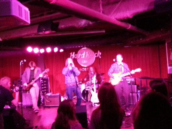Local929's tweet photo. Kicking off the night of local music at #LastBandStanding is @TheTymes! @NEMusicAwards http://t.co/5oAUXtEFVv