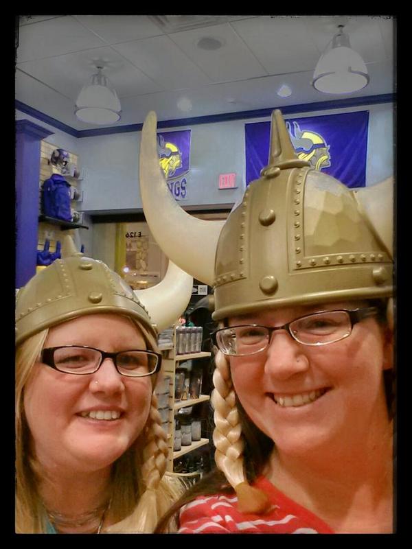 Sherri__Lynne's tweet photo. When in #Minnesota, we must do as the #Vikings do! http://t.co/WmQ5MRpOlh
