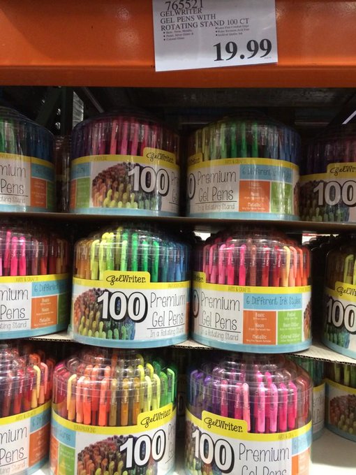 Early 2000's Allexa would be in heaven!! What doesn't Costco have?! #GelPens #Costco #ItsTheLittleThings<a href="/tag/itsthelittlethings"class="tags"><span>#itsthelittlethings</span></a><a href="/tag/costco"class="tags"><span>#costco</span></a><a href="/tag/gelpens"class="tags"><span>#gelpens</span></a>