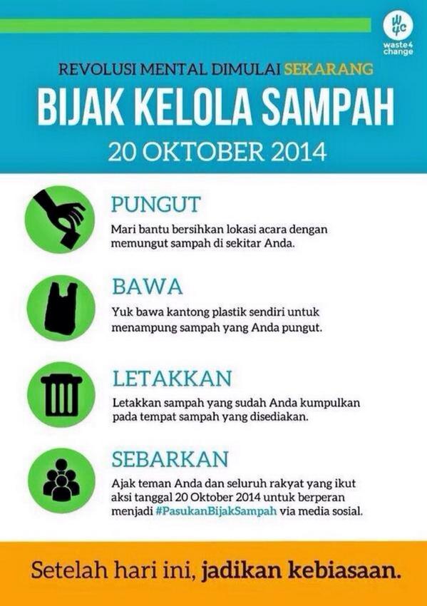 Jangan buang sampah sembarangan pada acara #SyukuranRakyat