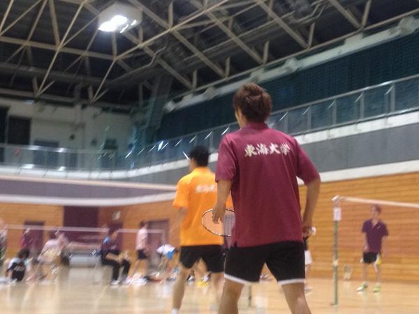 armortec826's tweet photo. 先輩とダブルスを組み、少々緊張気味の吉田 浩平。 http://t.co/glikstNFKo