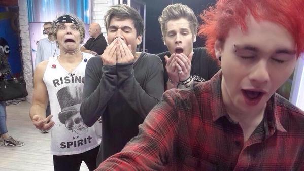 As you can see we are a very serious band.