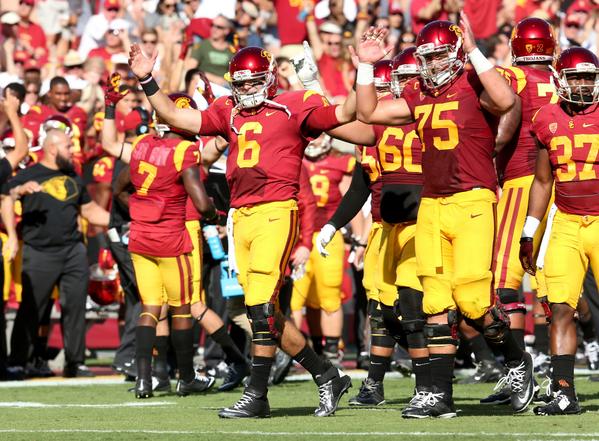 SportsCenter's tweet photo. Fight on USC. Cody Kessler throws for school record 7 touchdowns to beat Colorado, 56-28.

SEVEN TOUCHDOWNS! http://t.co/cTq8VJ2pat