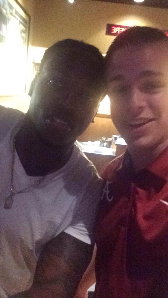 ChristianClark0's tweet photo. Met my boy Derrick Henry a second ago. Roll Tide to that. http://t.co/VBiytEi3TB