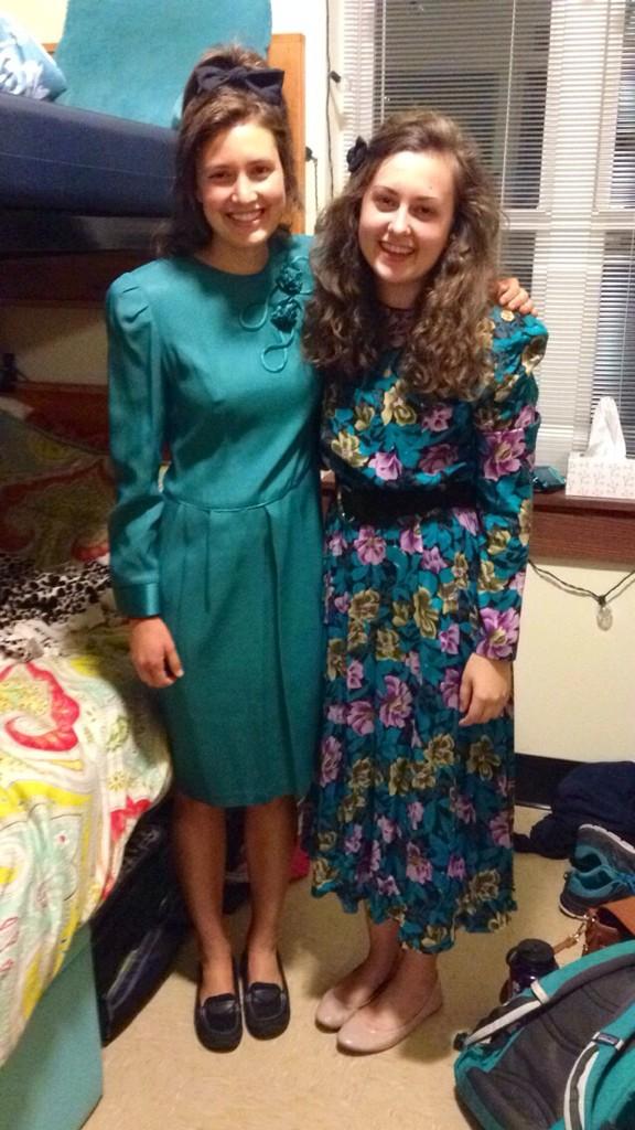 TheAlacove's tweet photo. Adventures at Benedictine #thriftstoreprom #nailedit http://t.co/Z4P0WhH1DU