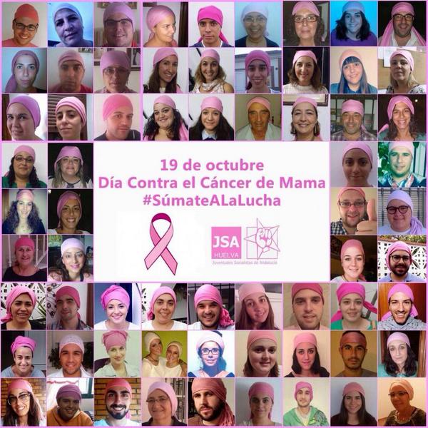 jsahuelva's tweet photo. Las juventudes socialistas de #Huelva nos sumamos a la lucha. 19 de octubre. #DíaMundialCáncerMama #SúmateALaLucha http://t.co/BHt6BqfAW3