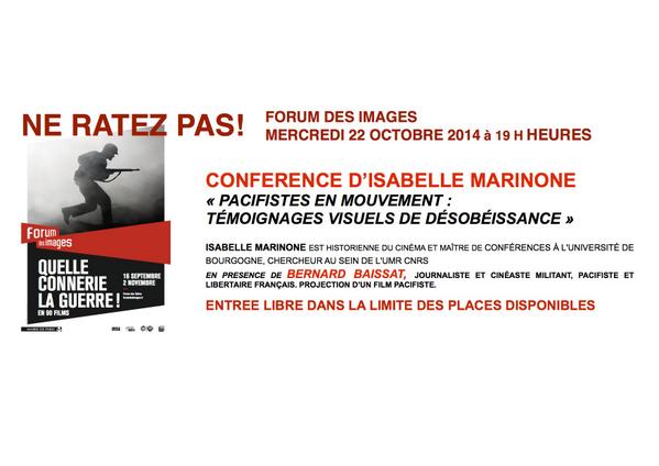 UnionPacifiste's tweet photo. @globalzero 
QUELLE CONNERIE LA GUERRE AU FORUM DES IMAGES DE PARIS http://t.co/yqEXMbUXkV