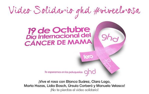 Hoy día internacional del #CancerDeMama ¡#viveelrosa con <a href="/blancasuarezweb/">Blanca Suárez</a>! ¡Descúbrelo! ghdviveelrosa.com