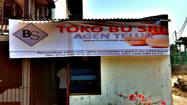ArdianWN's tweet photo. Agen Telur Bu Sri - Jl.Cempedak 5 Perumahan Jatimulya Bekasi Timur http://t.co/W5zzEb1bZ0
