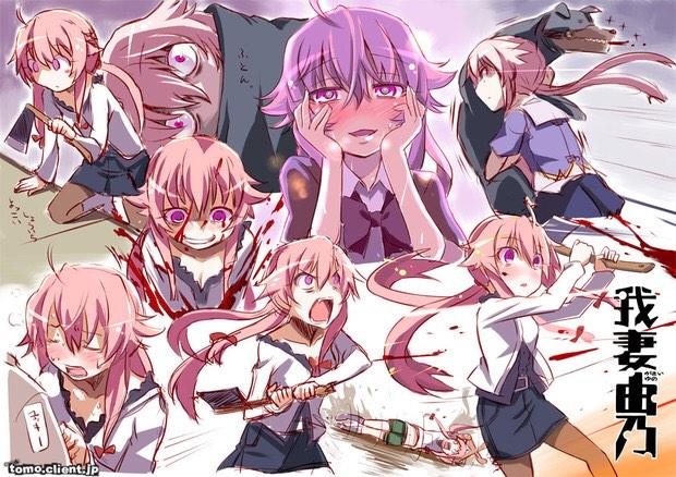 ヤンデレ愛好家 我妻由乃 Ar Twitter 未来日記の我妻由乃 ヤンデレで有名なキャラですねー 好きな人rt Rtはフォローしますよー Http T Co Mvhkbbjjyg Twitter