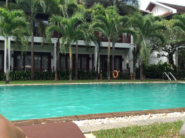 AnnaRatala's tweet photo. Good morning #Vientiane! It'sgoing to be a wonderful day. #WorldTraveller #workhardplaycool #poolfirst #chillax http://t.co/bwXYACqxQS
