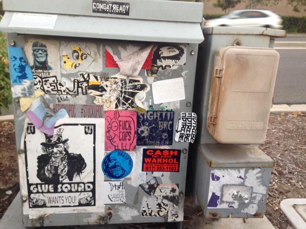 nvaznoner's tweet image. #orangecounty #streetart #stickerbombs #gluesquad  givin twatter a 2nd chance lets see what happens