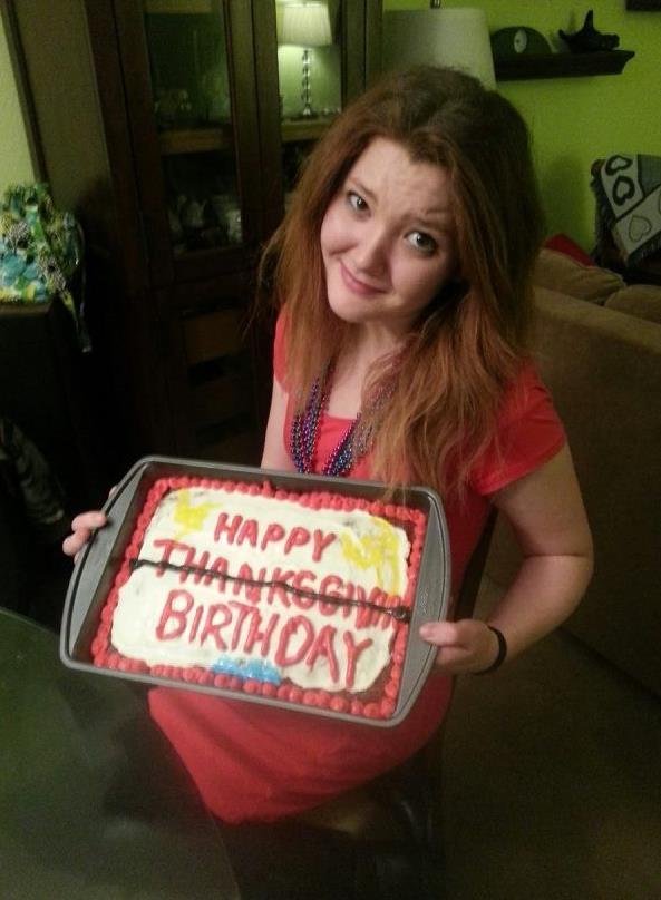 HappyGingergirl's tweet photo. Only another month of being in the teenage years.. At least my birthday isn't on thanksgiving.. AGAIN. #tbwhenitwas http://t.co/q5xJ91oVjq