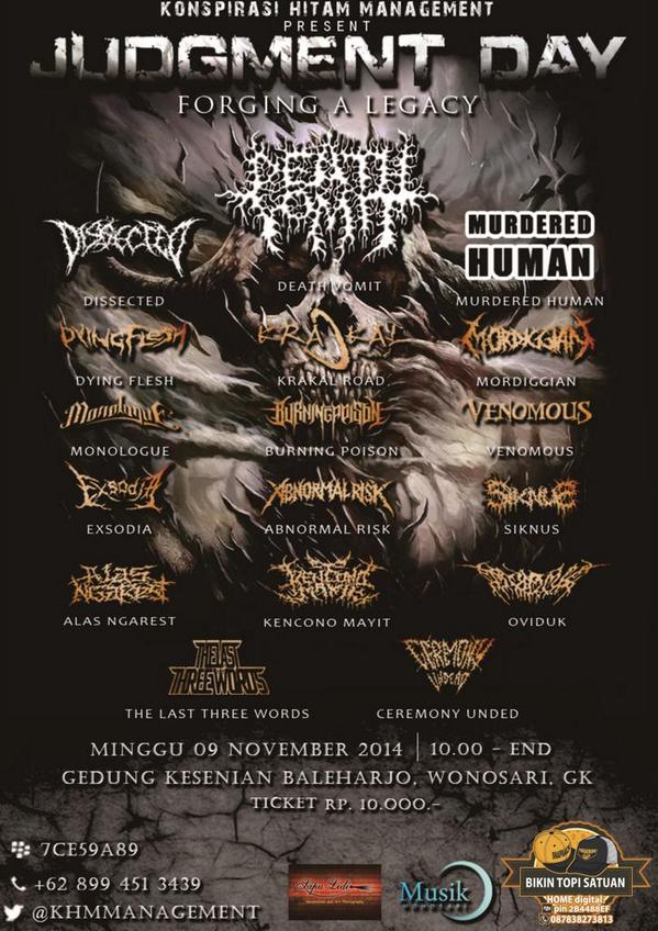 khmmanagement's tweet photo. 09 November yes >> "@inug_hohok: @DeathVomitBand @MurderedHuman @musikwonosari @infosenijogja  @GMK_official http://t.co/108s1fq6Zh"